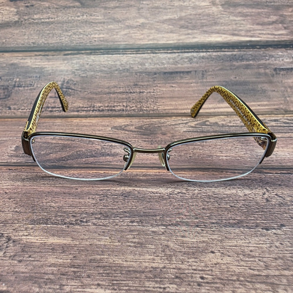 Coach HC 5027B Cecily 9094 Dark Brown Tortoise Rectangular Eyeglasses 50-17-135